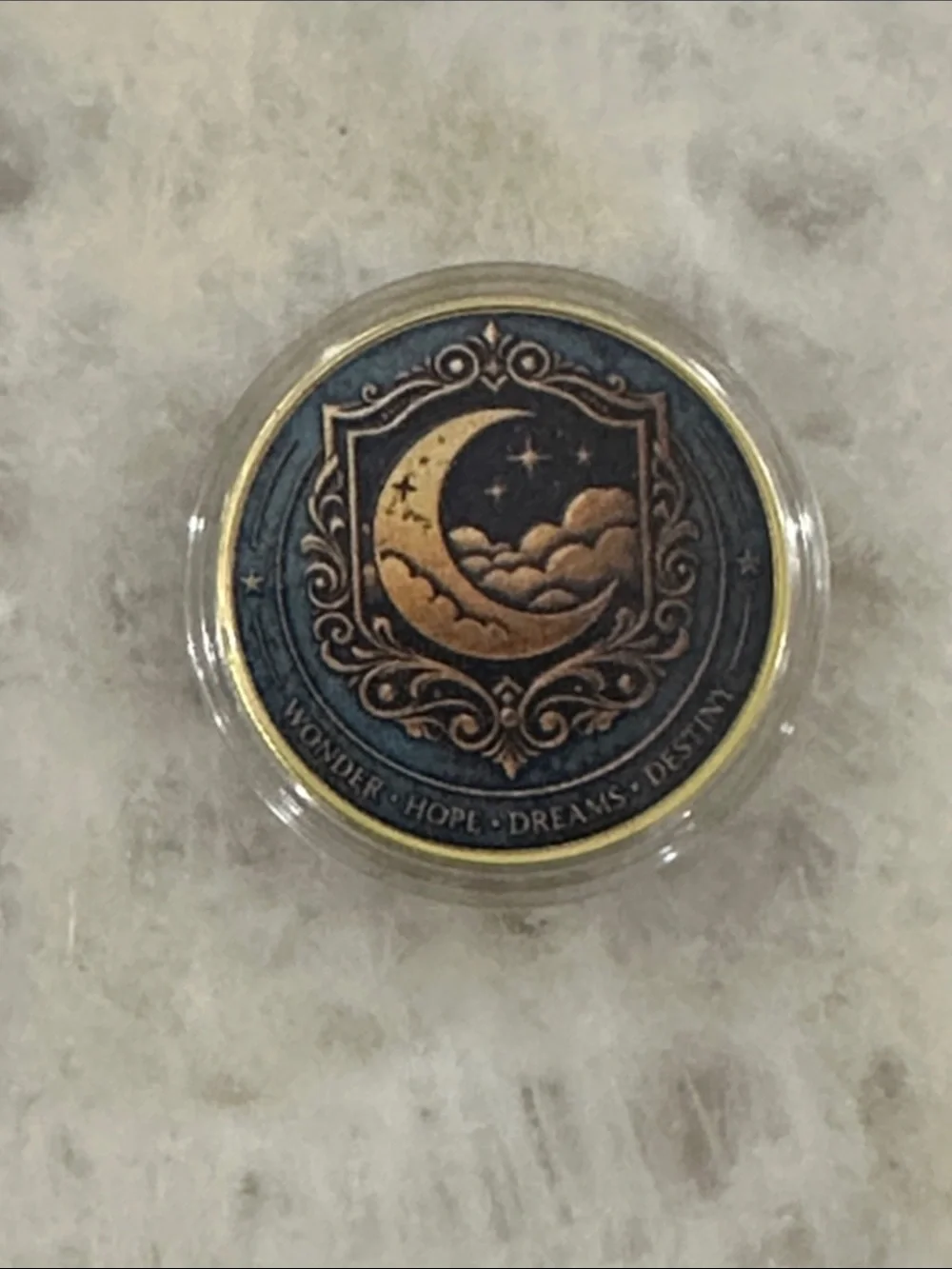 Unicorn Decorative Coin Accent - Black and Gold